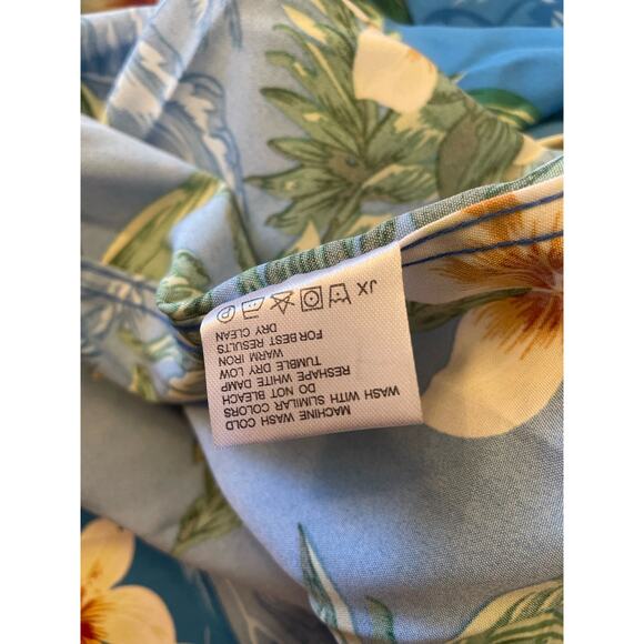 "Design in Italy" Hawaiian Casual  Beach Print, Short Sleeve Shirt, A33 - Picture 5 of 7